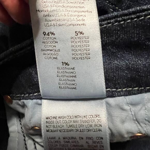 Mother Jeans Womens 24 High Waisted Looker Ankle Fray Denim Close to the Edge - Picture 8 of 13